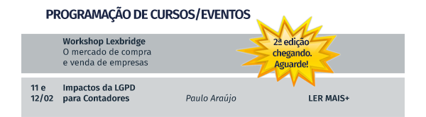 Programação de cursos/eventos